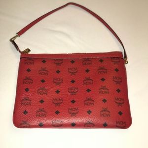 MCM Red Pouch